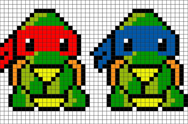 Teenage Mutant Ninja Turtles Pixel Art