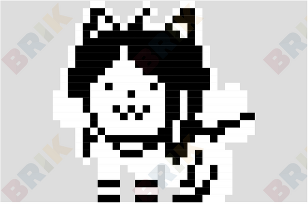 Temmie Pixel Art