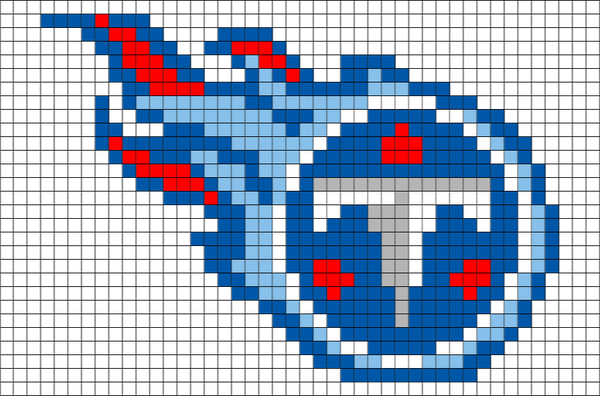 Tennessee Titans Pixel Art