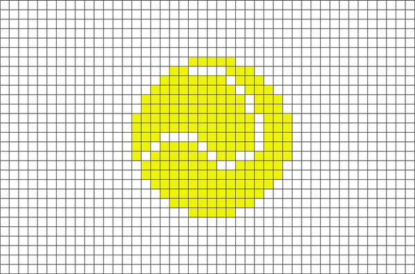 Tennis Ball Pixel Art