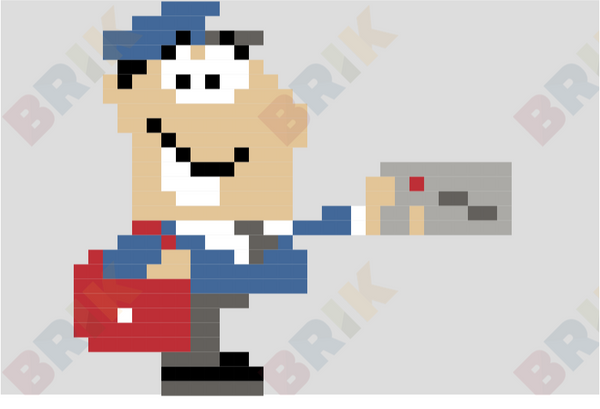 Thank your Mailman Day Pixel Art