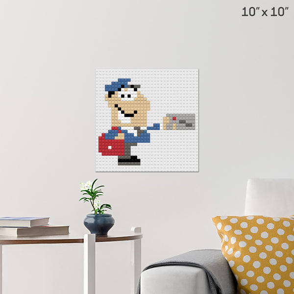 Thank your Mailman Day Brick Poster