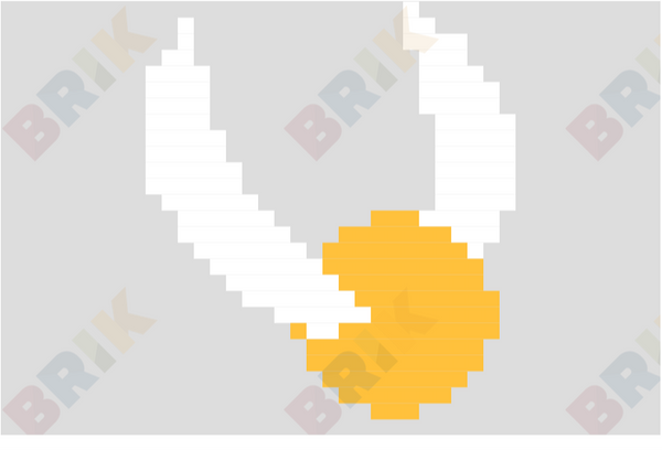 The Golden Snitch Pixel Art