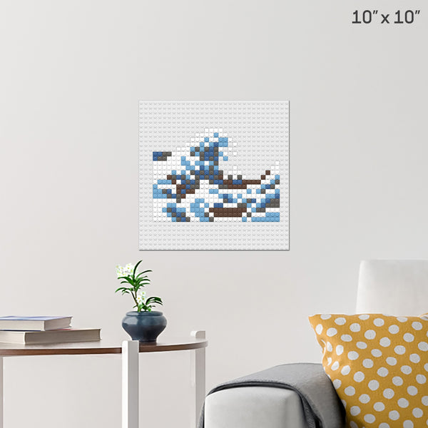 The Great Wave of Kanagawa Brick Poster