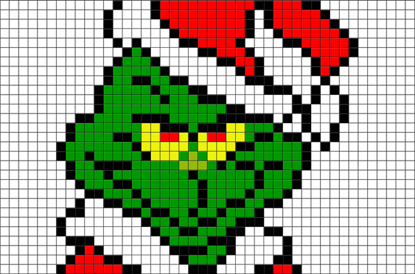The Grinch Pixel Art
