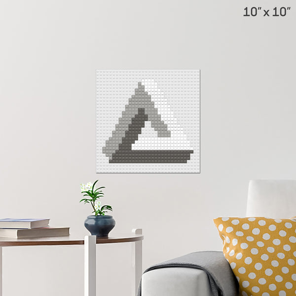 THE IMPOSSIBLE TRIANGLE Brick Poster