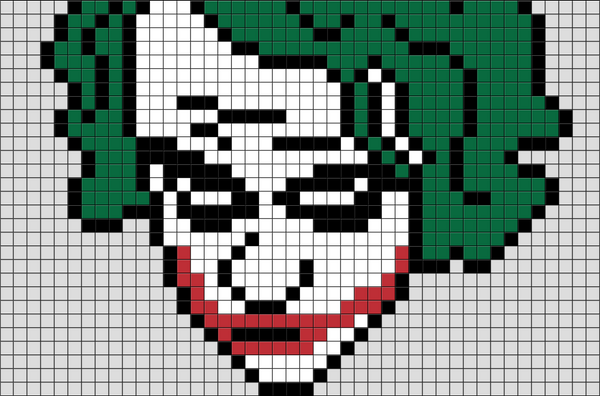 The Joker Pixel Art