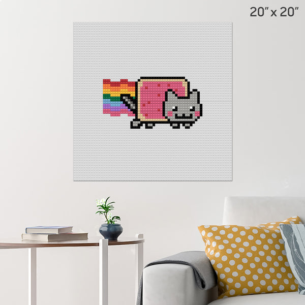 the nyan cat Brick Poster