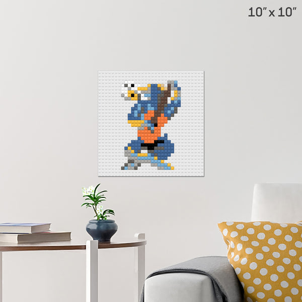 The Old Guitarist Brick Poster