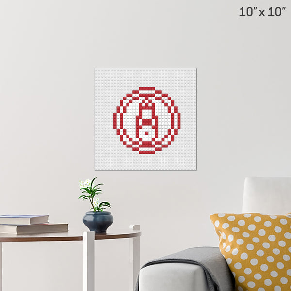 The Owl House Fire Glyph Brick Poster