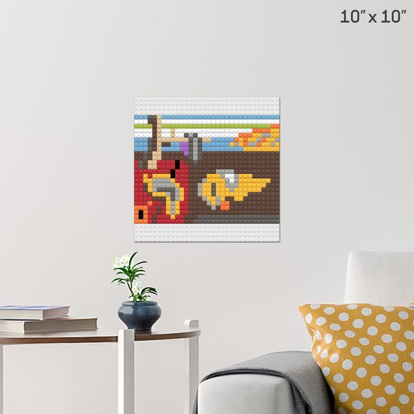 The Persistence of Memory Salvad Brick Poster