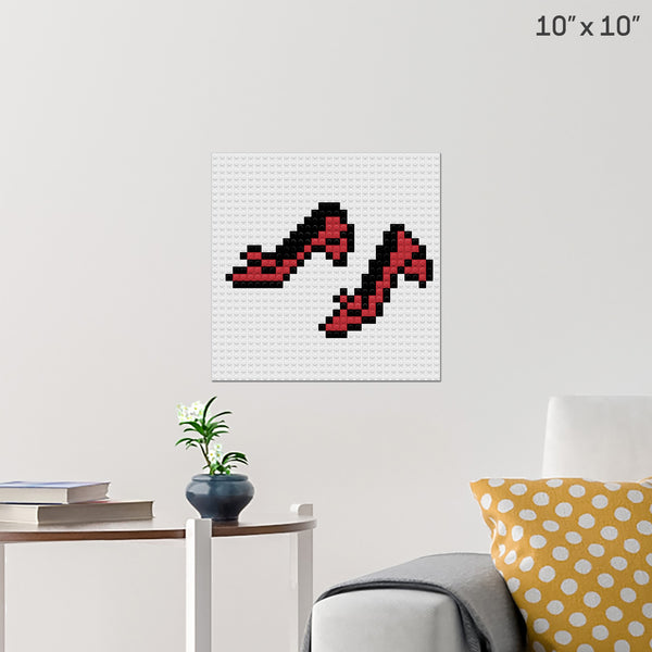 The Red Shoes Brick Poster
