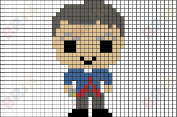 The Twelfth Doctor Pixel Art