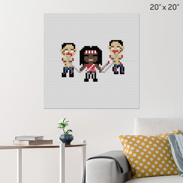 The Walking Dead Michonne Brick Poster