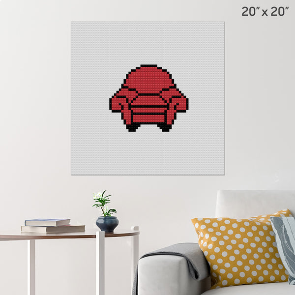 Thinking Chair Brick Poster