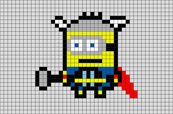 Thor Minion Pixel Art