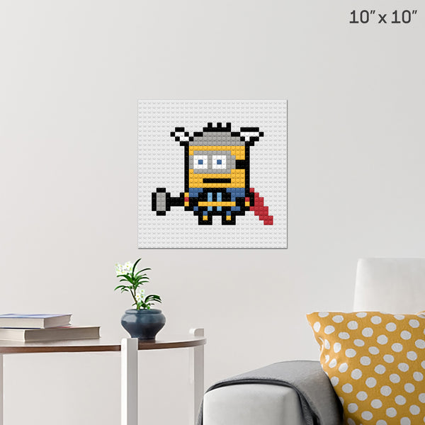 Thor Minion Brick Poster