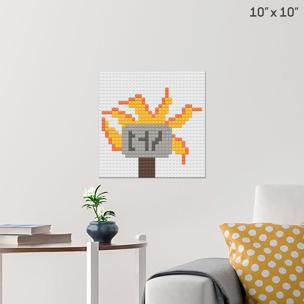 Thor's hammer Brick Poster