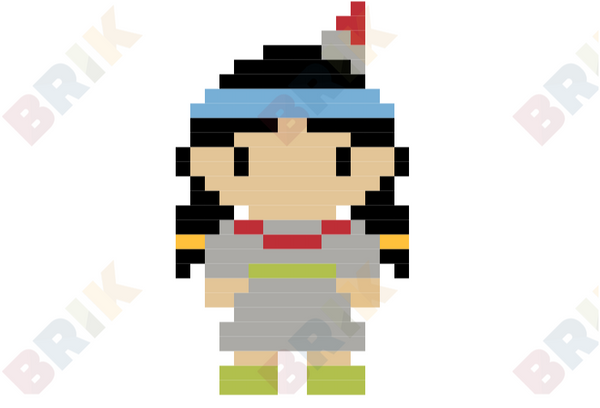 Tiger Lily Pixel Art