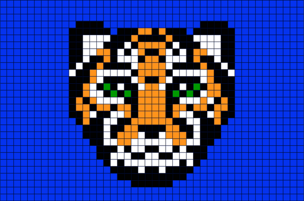Tiger Pixel Art