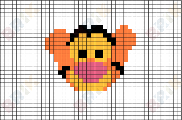 Tigger Pixel Art