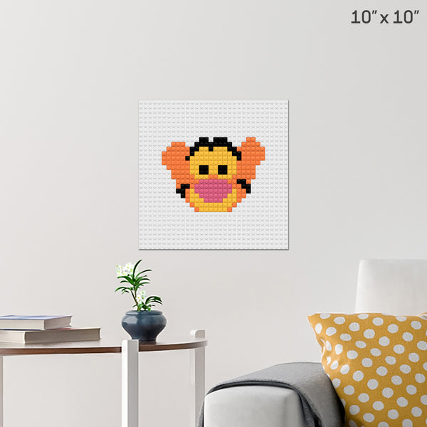 Tigger Brick Poster