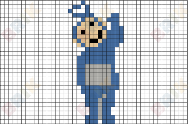 Tinky Winky Pixel Art