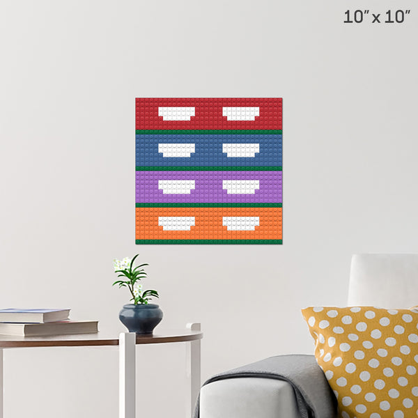 TMNT Simple Brick Poster
