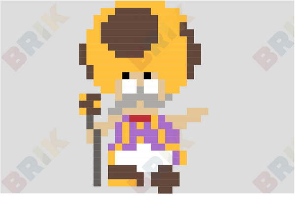 Toadsworth Pixel Art