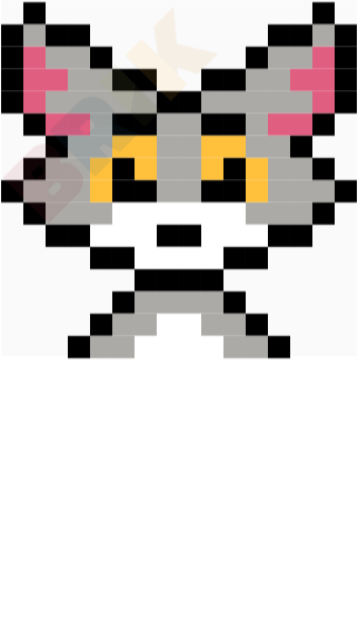 Tom Cat Pixel Art