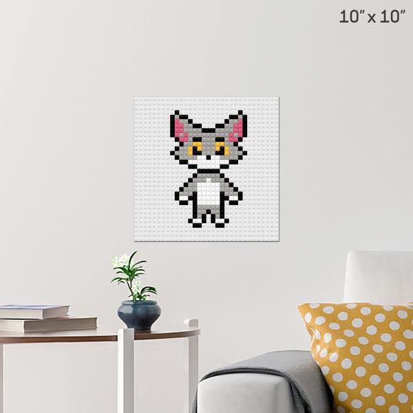 Tom Cat Brick Poster