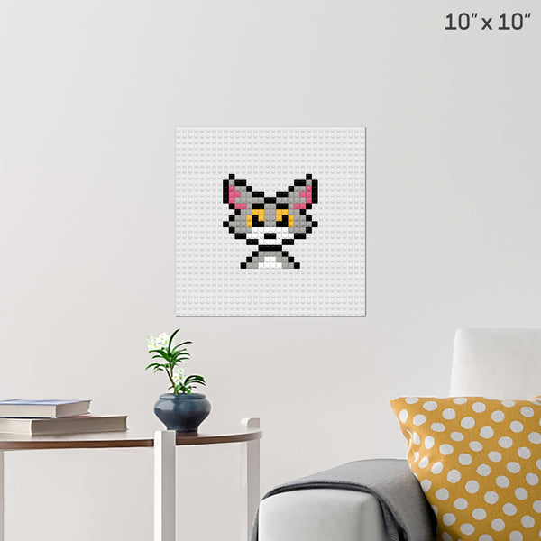 Tom Cat Brick Poster