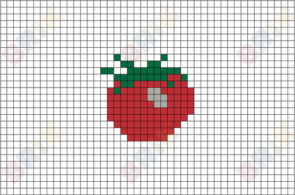 Tomato Pixel Art