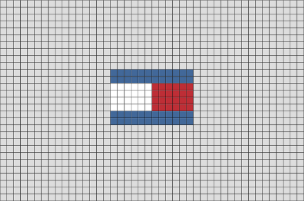Tommy Hilfiger Pixel Art
