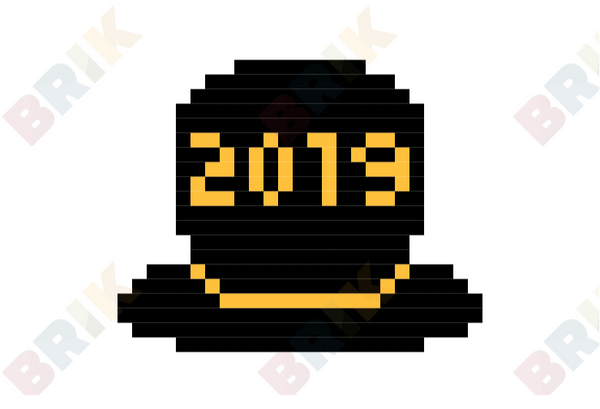Top Hat Pixel Art