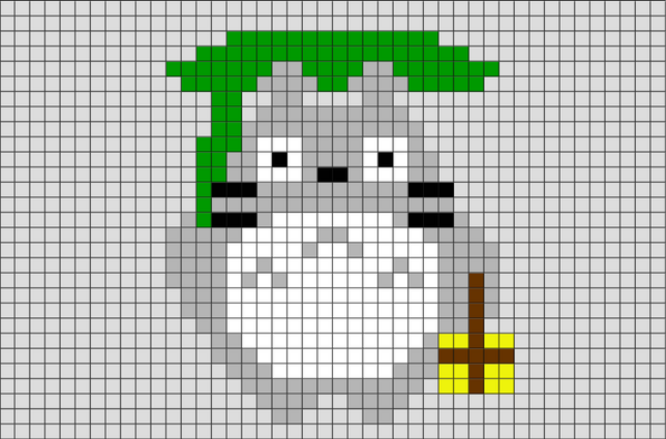 Totoro Pixel Art
