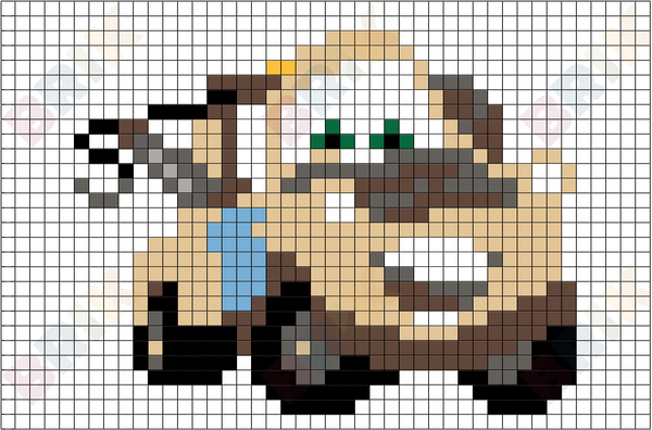 Tow Mater Pixel Art