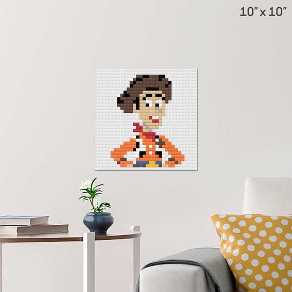 Toy Story Woody Brick Poster