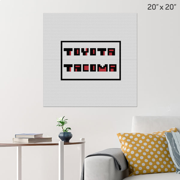 toyota tacoma Brick Poster