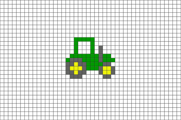 Tractor Pixel Art