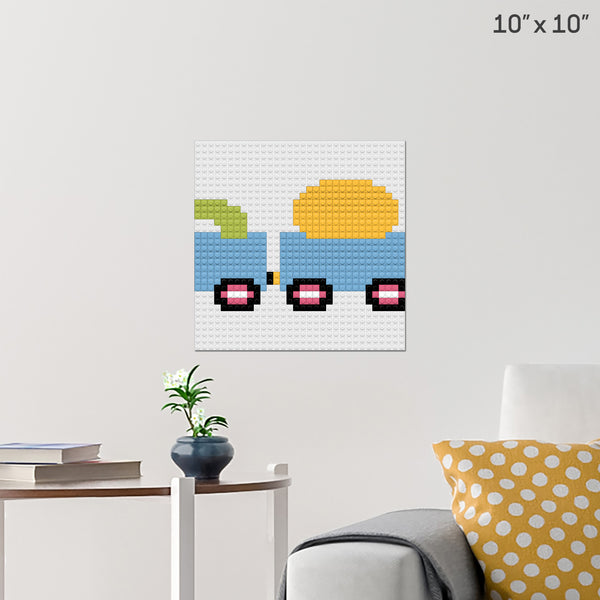Train 2 Brick Poster