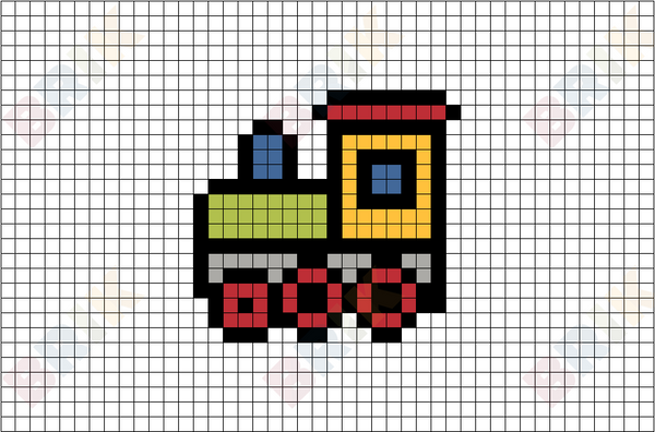 Train Pixel Art
