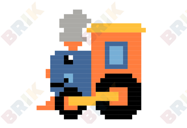 Train Pixel Art
