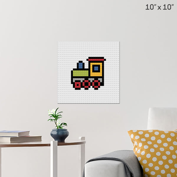 Train Brick Poster