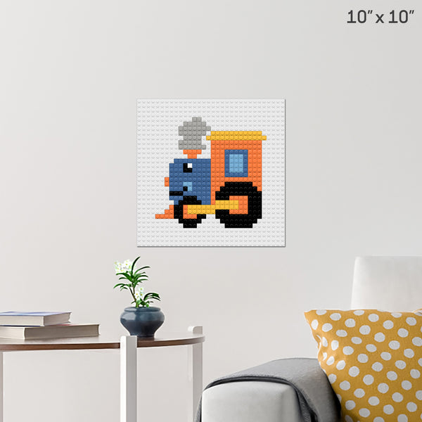 Train Brick Poster