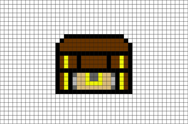 Treasure Chest Pixel Art