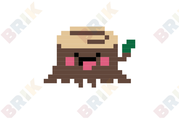 Tree Stump Pixel Art
