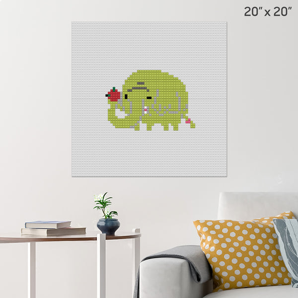 Tree Trunks Brick Poster