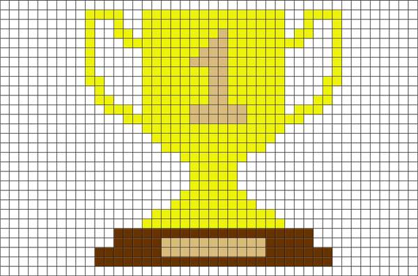 Trophy Pixel Art