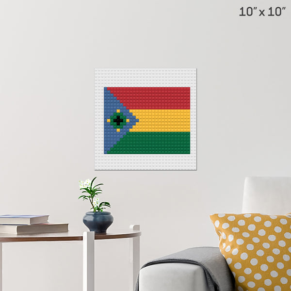 Tropico Flag Brick Poster